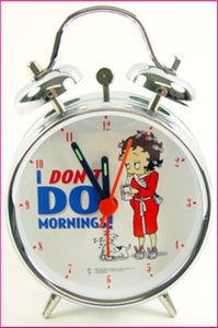 Betty Boop Alarm Clock with 3" face