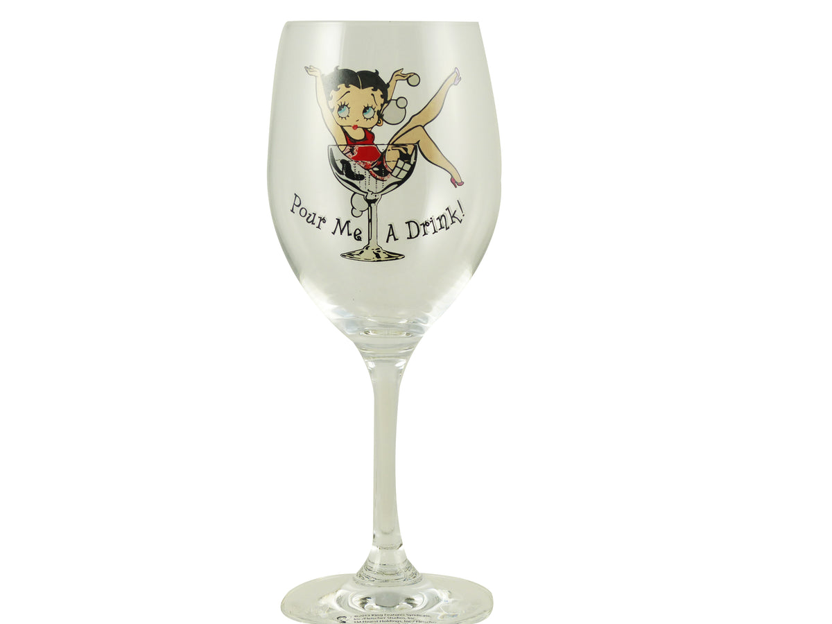 BP2110-BP7041 Betty Boop Wine Glasses  Instant Gifts International Ltd