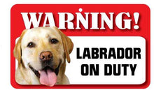 Load image into Gallery viewer, Labrador (Yellow) Pet Sign