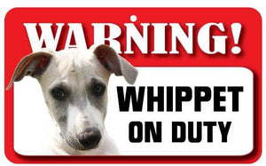 Whippet  Pet Sign