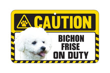 Load image into Gallery viewer, Bichon Frise Caution Sign
