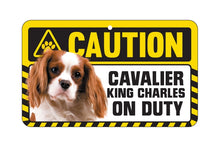 Load image into Gallery viewer, Cavalier King Charles Blenheim Caution