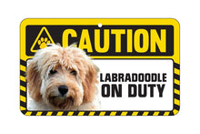 Load image into Gallery viewer, Labradoodle Caution Sign