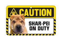 Load image into Gallery viewer, Shar Pei Caution Sign