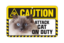 Load image into Gallery viewer, Ragdoll Cat Caution Sign
