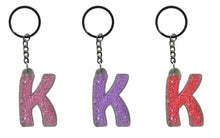 Load image into Gallery viewer, Initial K Itzy Glitzy Keyring