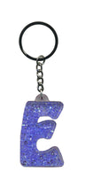 Load image into Gallery viewer, Initial E Blue Itzy Glitzy Keyring