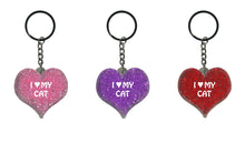Load image into Gallery viewer, I Love My Cat Itzy Glitzy Keyring