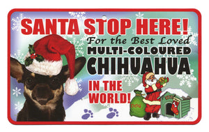 Chihuahua (Multi Coloured) Santa Stop He