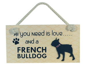 French Bulldog Wooden Pet Sign