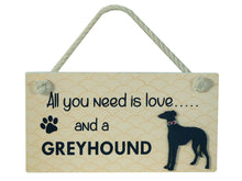 Load image into Gallery viewer, Greyhound Wooden Pet Sign