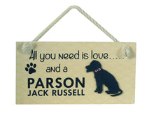 Load image into Gallery viewer, Parson Jack Russell Wooden Pet Sign