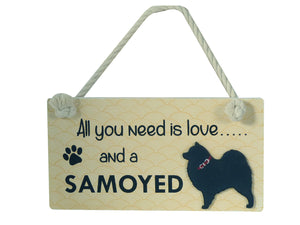 Samoyed Wooden Pet Sign