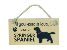 Load image into Gallery viewer, Springer Spaniel Wooden Pet Sign