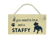 Load image into Gallery viewer, Staffordshire Bull Terrier Wooden Pet Si