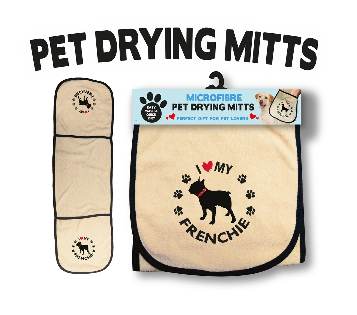 Dog Drying Mitts – Instant Gifts International Ltd