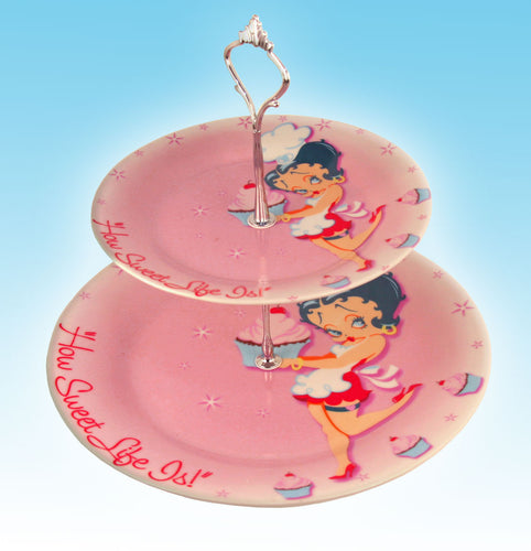 BP2067 - Betty Boop How Sweet Life Is Cake Stand