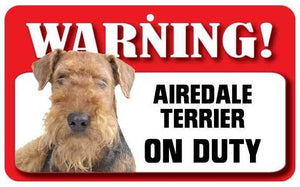 Airedale Terrier Pet Sign