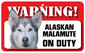 Alaskan Malamute Pet Sign