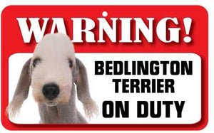 Bedlington Terrier Pet Sign