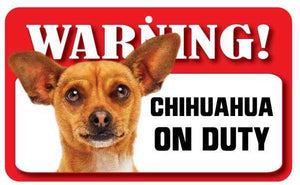 Chihuahua (Tan) Pet Sign