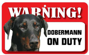 Dobermann Pet Sign