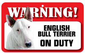 English Bull Terrier Pet Sign