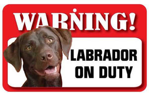 Labrador (Brown) Pet Sign