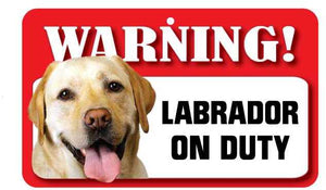 Labrador (Yellow) Pet Sign