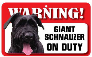 Schnauzer (Giant)  Pet Sign