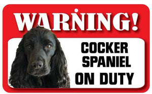 Spaniel (Cocker)  Pet Sign