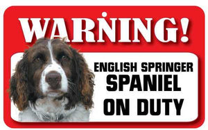 Spaniel (English Springer)  Pet Sign