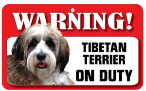Tibetan Terrier  Pet Sign