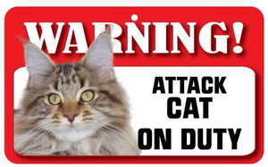 Cat (Maine Coon)  Pet Sign