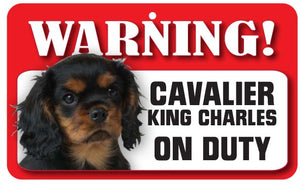 Cavalier King Charles Ruby Black Sign