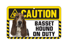 Load image into Gallery viewer, Basset Hound Caution Sign