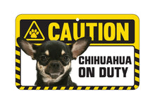 Load image into Gallery viewer, Chihuahua Multi Coloured Caution Sign