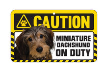 Load image into Gallery viewer, Dachshund Wire Caution Sign