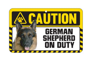 German Shepard Caution Sign