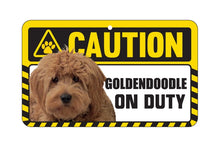 Load image into Gallery viewer, Goldendoodle Caution Sign