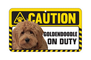 Goldendoodle Caution Sign