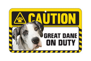 Great Dane Caution Sign