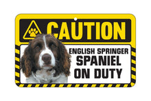 Load image into Gallery viewer, Spaniel (English Springer) Caution Sign