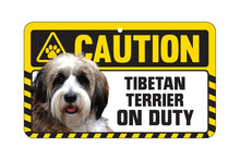Load image into Gallery viewer, Tibetan Terrier Caution Sign
