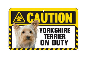 Yorkshire Terrier Caution Sign