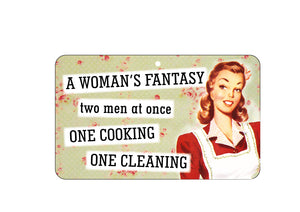 Womans Fantasy Two Men Signs