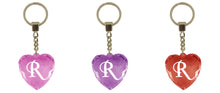 Load image into Gallery viewer, HK031-HK125 Diamond Heart Keyrings - Names and Letters