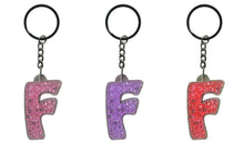 Load image into Gallery viewer, Initial F Itzy Glitzy Keyring