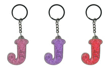 Load image into Gallery viewer, Initial J Itzy Glitzy Keyring