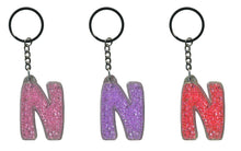 Load image into Gallery viewer, Initial N Itzy Glitzy Keyring